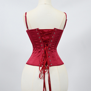 Top Corset Séduisant à Bretelles Fines et Col en V, en Satin Brillant avec Bustier Sculptant la Taille pour Soirées, Rendez-vous Galants et Occasions Romantiques - Product Image 5