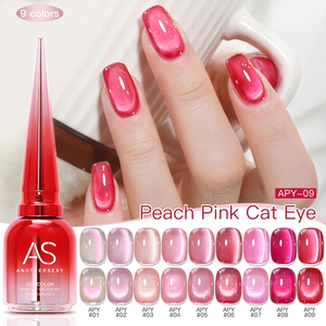 <span class=keywords><strong>Vernis</strong></span> à ongles magnétique œil de chat rose-<span class=keywords><strong>rouge</strong></span> 15 ml AS Private Label, gel scintillant <span class=keywords><strong>semi</strong></span>-<span class=keywords><strong>permanent</strong></span> UV pour nail art - Product Image 2