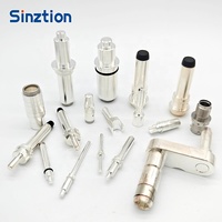 Broches de raccordement mâle/femelle en acier inoxydable usinées avec précision par CNC, plaquées or/étain, pour connecteurs de batteries de véhicules électriques à énergie nouvelle