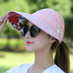 Chapeaux de soleil pliables respirants pour femmes avec visière et ouverture pour queue de cheval – Vente en gros pour l'été - Product Image 4