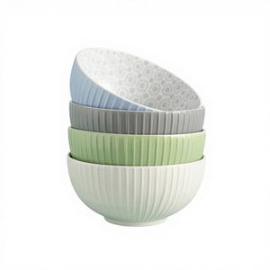 Ensembles de vaisselle de mariage personnalisés en gros – Bols à soupe en céramique résistants à la chaleur et compatibles lave-vaisselle, écologiques pour le service et le stockage des aliments - Product Image 1