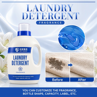 Lessive liquide adoucissante OEM en pot bleu roi ivoire, parfum longue durée, fraîcheur, produits de nettoyage