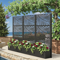 Écran métallique décoratif découpé au laser CNC sur mesure pour clôtures de jardin, art de jardin, meubles, intimité pour clôtures, treillis et portails