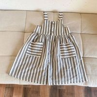 Ensemble de vêtements pour enfants en coton 2 pièces pour l'été, pour garçons et filles, robe rayée et short, collection sœurs et frères