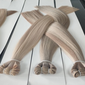 ผมต่อแบบ Infinity Weft ของ Jasminebeauty ผลิตจากผมแท้ 100% ของรัสเซีย แบบ Remy  ถักสองชั้น  แบบใหม่  ต่อผมด้วยเครื่องจักร  ผมแท้จากรัสเซีย - Product Image 5