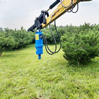 Tarière hydraulique HHD8000 pour excavatrice et chargeuse-pelleteuse