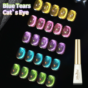 Vernis à ongles LED effet œil <span class=keywords><strong>de</strong></span> chat brillant d'été, 83 couleurs, gel UV longue durée pour salons, emballage liquide magnétique - Product Image 6