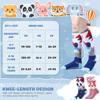 Chaussettes thermiques en laine mérinos pour enfants et étudiants, épaisses, chaudes, absorbant l'humidité, pour le ski, la randonnée, les sports, pour garçons et filles