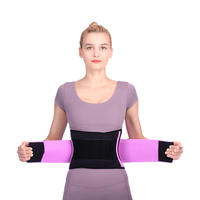 Ceinture de sueur pour hommes et femmes, ceinture de taille privée, réglable, amincissante, pour entraînement, façonnant la taille, noire, imperméable
