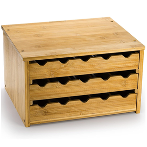 מתקן אחסון תבלינים רב תכליתי, עומד, מודרני, מבמבוק איכותי לשימוש במטבח - Product Image 4