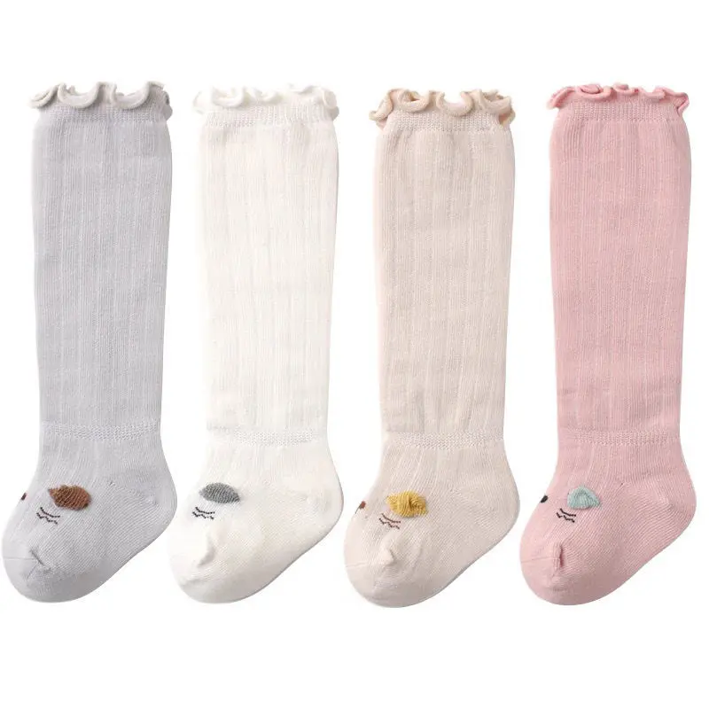 Baby Mädchen Jungen Uniform Knie hoch Anti-Rutsch-Socken Animal Design Tube Rüschen strümpfe Kleinkinder und Kleinkinder