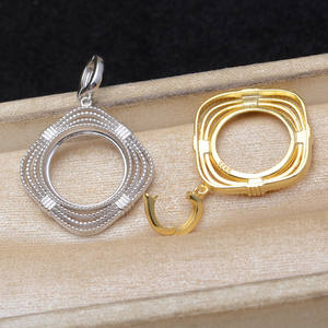 Accesorios de Plata S925 para Colgantes Vintage, Filigrana de 3mm JG6100, Base Vacía para Joyería de Perlas de 16.2-16.4mm, Accesorio Marbe - Product Image 3