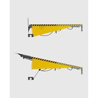 Système de rampe de quai hydraulique robuste TM PEDANE Modèle BAG-ST250B Capacité 6000-9000 kg Acier galvanisé L2000xL2400+1000mm pour chargement