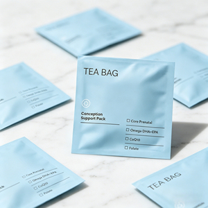 Sachet individuel <span class=keywords><strong>personnalisé</strong></span> à trois soudures, emballage extérieur en papier kraft pour mini-sachets de thé ou de café - Product Image 3
