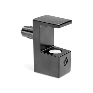 Supporto per mensola con tenone per vetro. Per ripiani in vetro. Diametro di 5 mm. Bloccaggio e sicurezza. Spessore vetro 6mm - finitura - Product Image 1