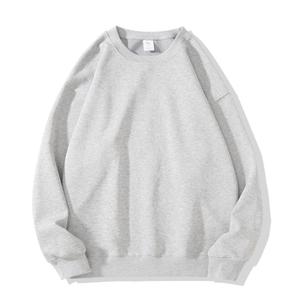 Sudadera con Logotipo Personalizado, Unisex, Cuello Redondo, Oversize, Color Sólido, Tejido de Algodón, Transpirable, Diseño Casual de Otoño - Product Image 3