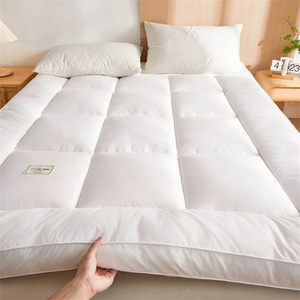 Quilted Thick Mattress <strong>Topper</strong> With Anti-slip Elastic Bands Soft Hotel Bed Mattress Pad Breathable Bed Protector Mat - Product Image 6