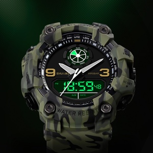 Nuevo Reloj Deportivo de Moda para Hombre 1818, 3ATM Resistente al Agua, Estilo G, Hora Mundial, Horario de Verano, Multifuncional, de Plástico, para Niños - Product Image 5