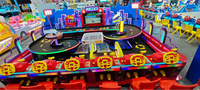 Machine de jeu de course de vitesse pour 6 joueurs, équipement d'arcade à monnayeur pour voitures de course, pour centres commerciaux et parcs d'attractions intérieurs