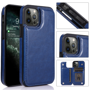 Retro DELL'UNITÀ di elaborazione di Vibrazione Del Cuoio Del Raccoglitore di Caso per il iPhone <span class=keywords><strong>12</strong></span> Pro Max <span class=keywords><strong>mini</strong></span> 11X6 6s 7 8 Più XS Titolari di Più Carte di Casse Del Telefono - Product Image 1