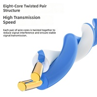 Câble réseau Cat6A UTP 0,58 mm en cuivre sans oxygène, paire torsadée PoE, Ethernet Gigabit de qualité Cat6, 300 mètres, Chine