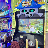 Machine de jeu d'arcade simulateur de tir dynamique à monnayeur, thème Trésor Pirate, 2 joueurs, construction métallique, version anglaise, garantie 1 an, pour enfants