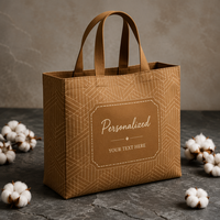 Sac en toile de coton recyclé pliable et personnalisable pour articles divers quotidiens, motif Holly Ink de Noël, prêt à l'emploi et à expédier rapidement