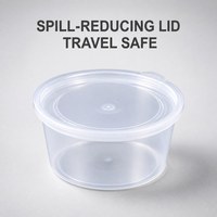 Gobelets jetables transparents en PP pour ketchup, sauce BBQ et sauce frites, avec couvercle articulé, pour la restauration, vente en gros