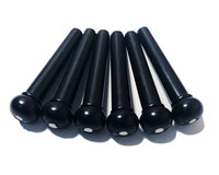 Ivory and Black Fixed String Bridge Pins for Nail Guitar Stringed Instruments Parts & Accessories
