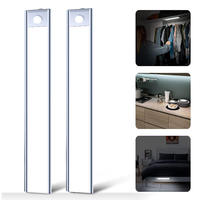 Nouvelle longue bande lumineuse LED sans fil à recharge, avec détecteur de mouvement, allumage automatique, veilleuse d'ambiance pour couloir et allée