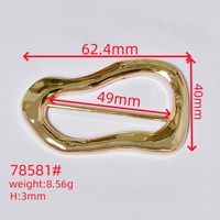 Boucles de ceinture à barrette centrale irrégulière, accessoires de vêtement DIY, cuir, métal, vêtements, manteaux, impression, placage, détection d'aiguille JQR