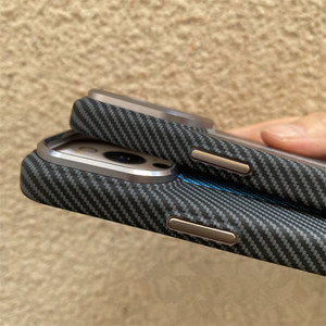 High-end Matte Skin Branded Texture Diagonal <strong>Pattern</strong> Carbon Fiber Magnetic Phone <strong>Cases</strong> for <strong>iphone</strong> 17 16 15 14 13 Pro Max - Product Image 6