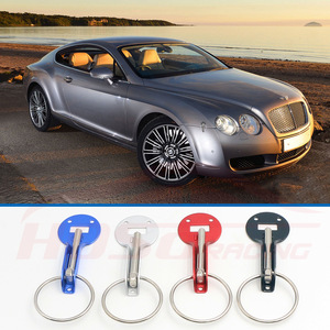 Cerradura de capó de aleación de aluminio HP07 roja para mejora de capó de motor de coche con tornillos y arandelas - Product Image 3