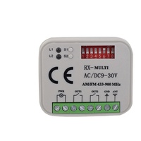 2CH 300-868Mhz Penerima Pembuka Pintu Garasi Remote Control Gerbang Eksternal Pengontrol Multi-merek Saklar 12V 24V