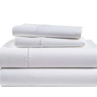 Parure de draps de luxe 4 pièces en microfibre 100% douce, respirante et rafraîchissante, qualité hôtelière, poches profondes, ajustement facile