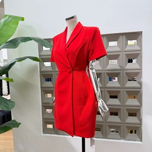 Abito da Donna Elegante a Maniche Corte Tinta Unita Nuova Collezione 2026 - Stile Boutique - Product Image 3