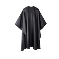 Prix d'usine, cape de coiffure personnalisée pour salon de beauté, cape de coupe de cheveux en polyester imperméable et élastique avec logo personnalisé