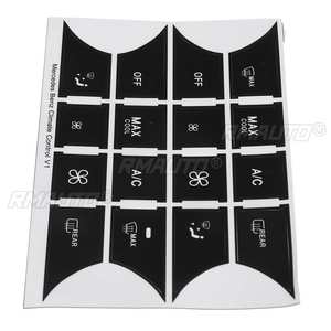 Nouveaux autocollants de réparation pour boutons de commande de climatisation de voiture noire W204 pour Mercedes Benz Classe C W204 C300 C350 2008-2014 - Product Image 2