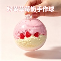 Balle anti-stress DIY aux fruits croustillants, Balle anti-stress sonore faite à la main, Balle anti-stress de Noël croustillante et moelleuse