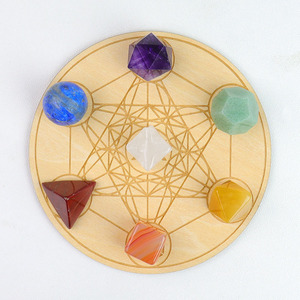Plaque <span class=keywords><strong>de</strong></span> grille <span class=keywords><strong>de</strong></span> guérison Reiki Chakra en cristal en bois, panneau <span class=keywords><strong>de</strong></span> symboles <span class=keywords><strong>de</strong></span> cristaux <span class=keywords><strong>de</strong></span> géométrie sacrée <span class=keywords><strong>de</strong></span> <span class=keywords><strong>solides</strong></span> platoniques - Product Image 3