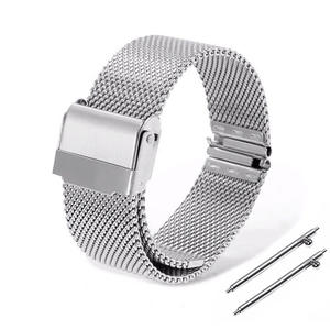 Bracelet <span class=keywords><strong>de</strong></span> montre milanais en acier inoxydable <span class=keywords><strong>de</strong></span> 22 mm compatible avec DW Samsung Huawei GT2, bracelet métallique à dégagement rapide - Product Image 4