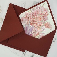 Offres Spéciales personnalisé coloré cartes d'invitation de mariage enveloppe rouge cire sceau papier matériel pour cadeau utiliser emballage produits d'impression