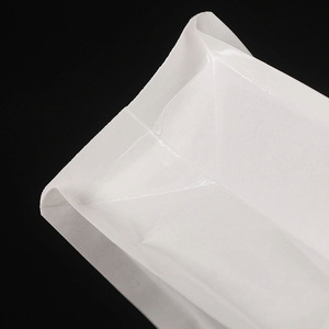 En Stock pochette transparente à fond plat sac de transport fenêtre givrée zip-lock sac refermable emballage de grains de gelée congelés - Product Image 2