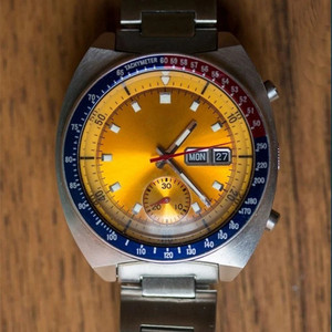 Reloj Mecánico Automático de Lujo Marca Pogue con Bisel <span class=keywords><strong>Pepsi</strong></span>, Cronógrafo, Reloj Vintage Raro para Hombre - Product Image 1