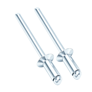100 rivets aveugles à tête fraisée M2-M6, norme nationale, tout en fer, type ouvert, zingués bleus, anti-corrosion, pour machines - Product Image 5
