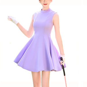 Cremallera cuello trasero rendimiento Golf ropa fabricantes tenis niñas activo vestido personalizado mujer Activewear - Product Image 1