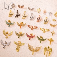 Yammy YYS149 Accessoires DIY plaqués or avec zircon, pendentifs multi-styles animaux, oiseaux, anges