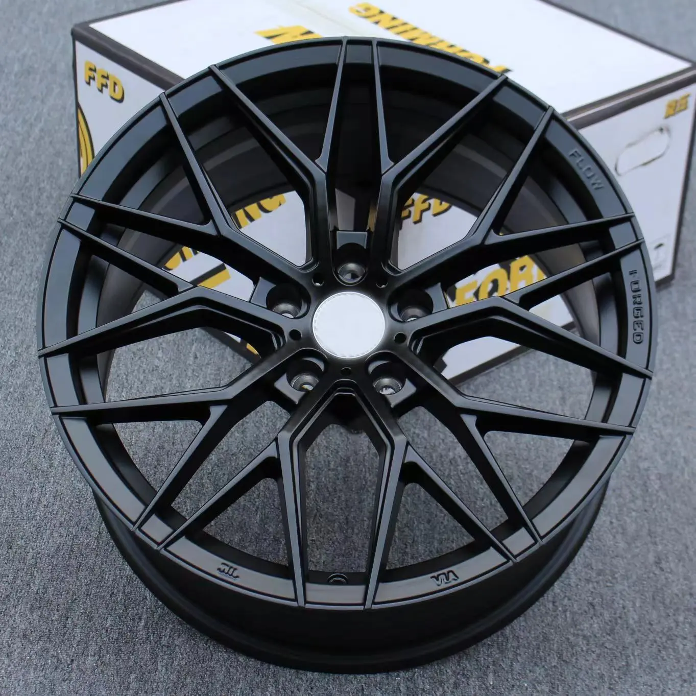 Racen 17 Inch Wielen 5X114.3 Custom Gesmede Legering Personenauto Wielen Matzwarte Replica Casting Velgen Voor Rollen Royce Velgen