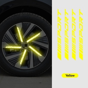Pegatinas Reflectantes para Ruedas de <span class=keywords><strong>Coche</strong></span>, Pegatinas Deportivas para Llantas, Pegatinas Luminosas para <span class=keywords><strong>Coche</strong></span>, Modificación Deportiva - Product Image 5