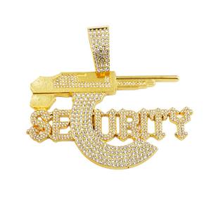 NL2268 Sécurité Européenne Américaine Lettre de Sécurité Pendentif Fusil de <span class=keywords><strong>Sniper</strong></span> Collier de Sécurité Personnalisé Nouveau - Product Image 5